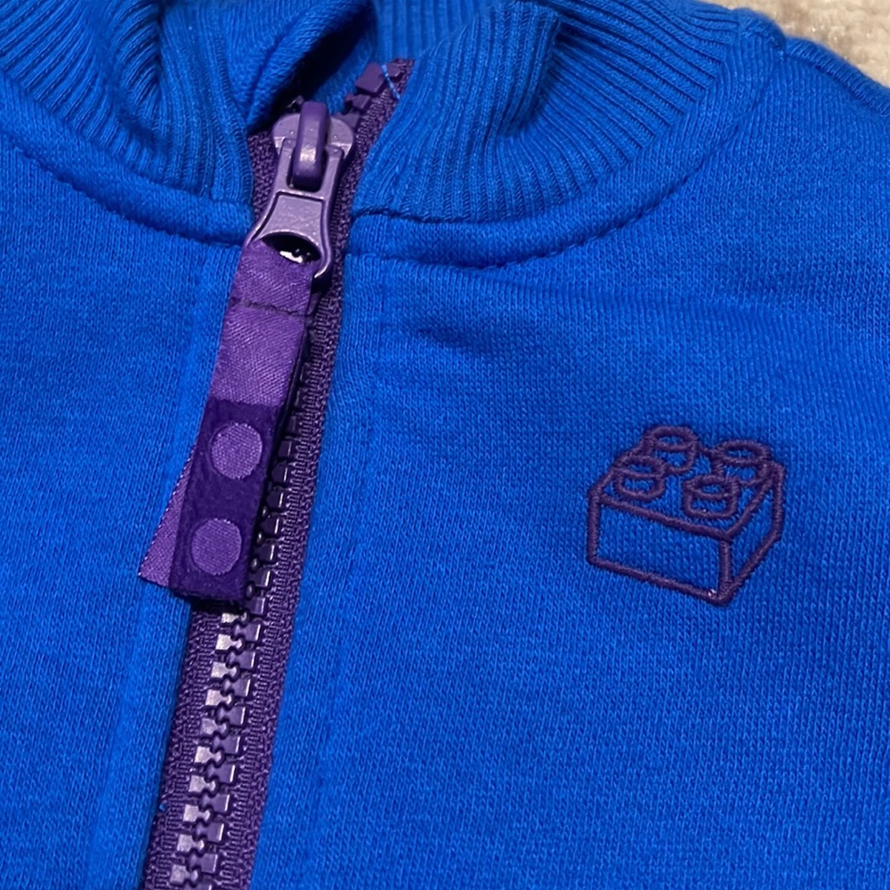 Baby Lego Track Sweatshirt Jacket NWT sz 0-3M - Picture 2 of 4